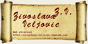 Živoslava Veljović vizit kartica